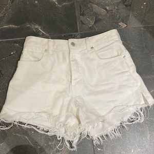 ALEXANDER WANG White denim shorts